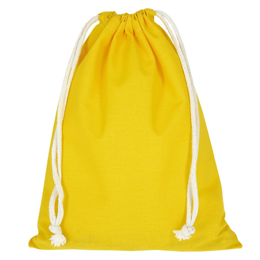 Cotton drawstring bag, 25 x 30 cm