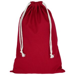 cotton:drawstring bag, colour dark red