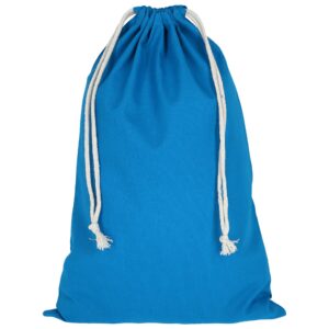 cotton:drawstring bag, colour light blue