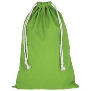 cotton:drawstring bag, colour light green