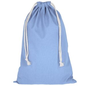 cotton:drawstring bag, colour sky blue