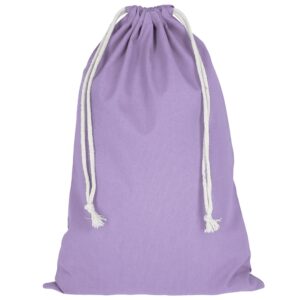 cotton:drawstring bag, colour lavender
