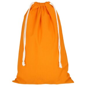 cotton:drawstring bag, colour mandarin