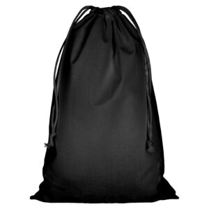 cotton:drawstring bag, colour black
