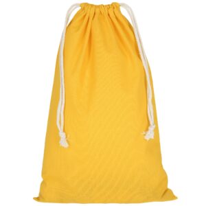 cotton:drawstring bag, colour sunflower yellow