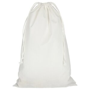 cotton:drawstring bag, colour white