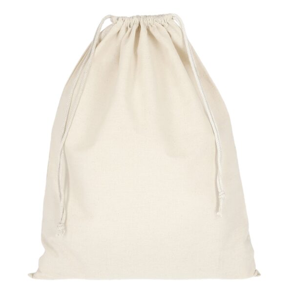 Cotton drawstring bag, 40 x 50 cm, colour natural