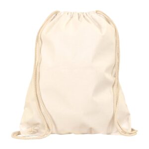Cotton gym bag, approx. 200 g/m², natural colour
