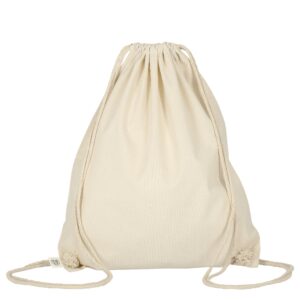 Gym bag made from organic cotton, natural colour