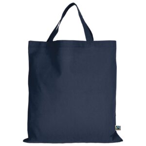 organic:fairtrade Tragetasche (kurze Henkel), Farbe Dunkelblau