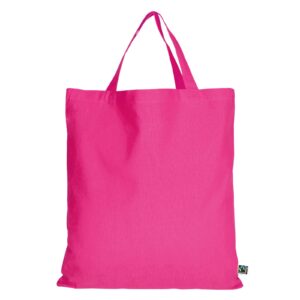 organic:fairtrade Tragetasche (kurze Henkel), Farbe Pink