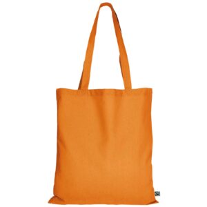 organic:fairtrade Tragetasche (lange Henkel), Farbe Mandarin