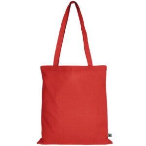 organic:fairtrade Tragetasche (lange Henkel), Farbe Rot