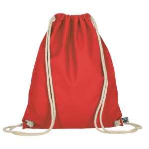 organic:fairtrade Turnbeutel, Farbe Rot