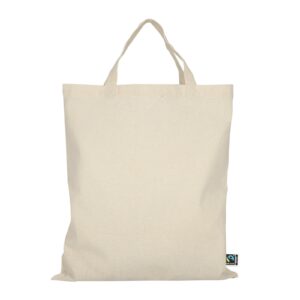 Midi bag made from Fairtrade-certified cotton, natural colour
