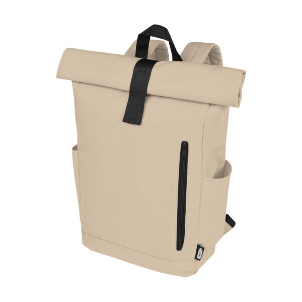 Byron 15.6" GRS RPET roll-top backpack 18 L
