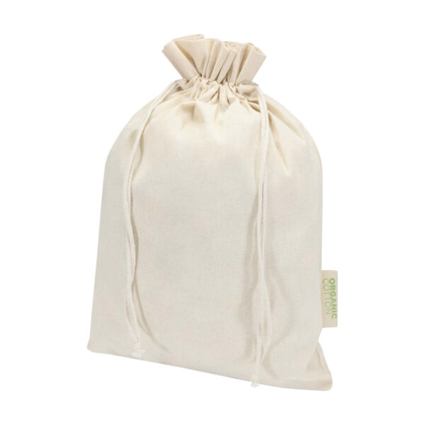 Odisha 140 g/m² OCS organic drawstring pouch – 42 × 30 cm