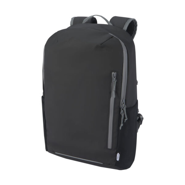 Aqua water-repellent 15" laptop backpack made of GRS recycled material 21 L